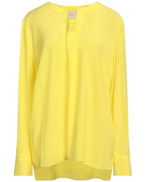 Herzensangelegenheit Top Silk, Elastane - Yellow