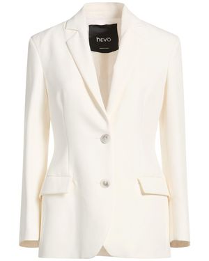 Hevò Blazer Polyester, Elastane - White