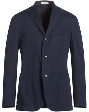 Boglioli Midnight Blazer Cotton, Elastane - Blue