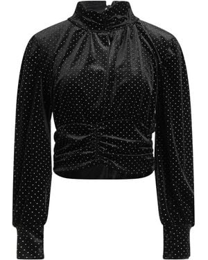 VANESSA SCOTT Top Polyester, Elastane - Black