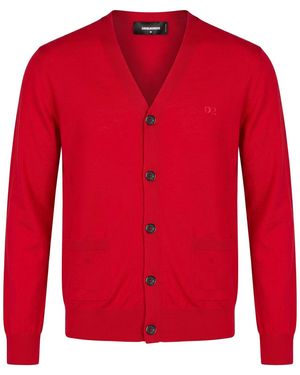 DSquared² Strickjacke - Rot