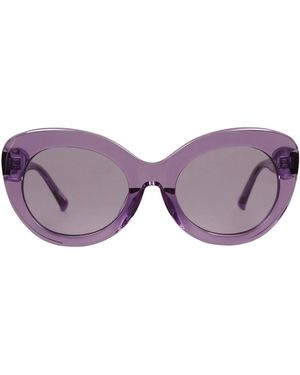 The Attico x Linda Farrow Sunglasses - Purple