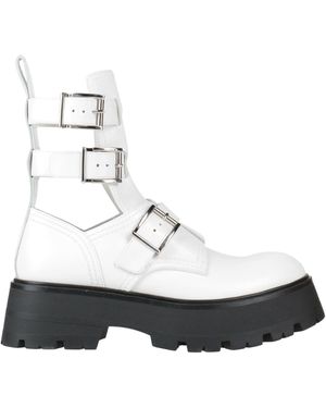 McQueen Ankle Boots - White