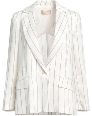 Kaos Blazer Linen, Polyamide - White