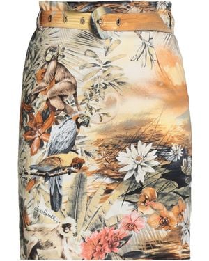 Roberto Cavalli Mini Skirt Cotton, Elastane - Natural