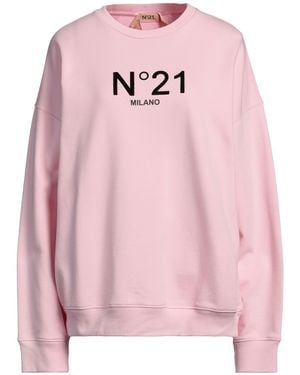 N°21 Logo Printed Zipped Cropped Sweatshirt - ShopStyle