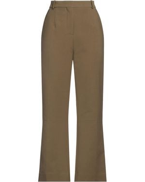 Victoria Beckham Military Pants Cotton - Natural