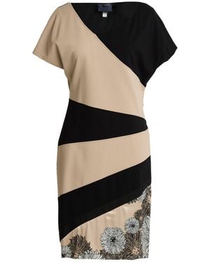 Roberto Cavalli Camel Midi Dress Viscose, Polyamide, Elastane - Black