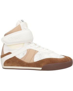 Chloé High-Top Fashion Sneakers - White