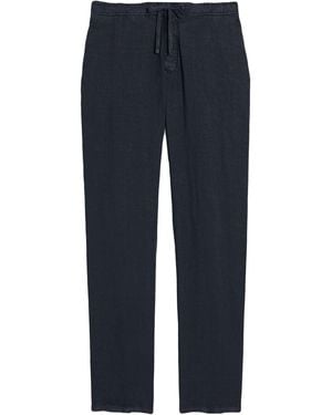 Armani Collezioni Midnight Pants Linen - Blue