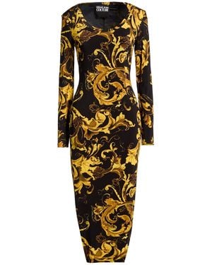 Versace Jeans Couture Midi Dress Viscose, Elastane - Black