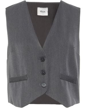 Dixie Tailored Vest Polyester, Viscose, Elastane - Gray