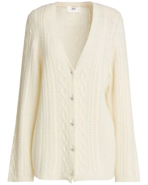 SOLOTRE Ivory Cardigan Wool, Cashmere - White