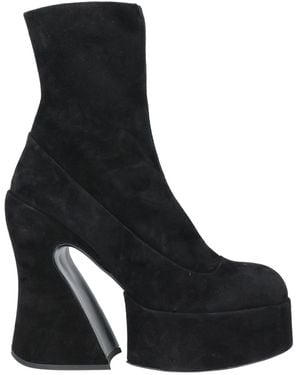 Rochas Ankle Boots Leather - Black
