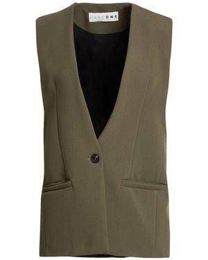 Haveone Military Tailored Vest Polyester, Viscose, Elastane - Green