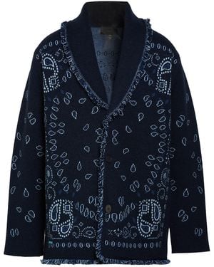 Alanui Midnight Cardigan Cashmere - Blue