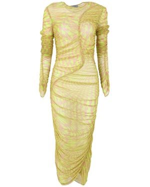 Mugler Midi Dress - Yellow