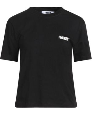 MSGM T-Shirt Cotton - Black