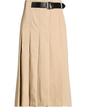 Semicouture Midi Skirt Cotton - Natural