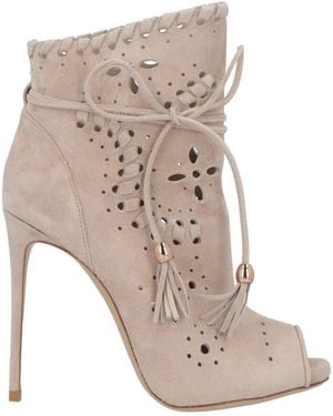 Le Silla Sand Ankle Boots Leather - Natural
