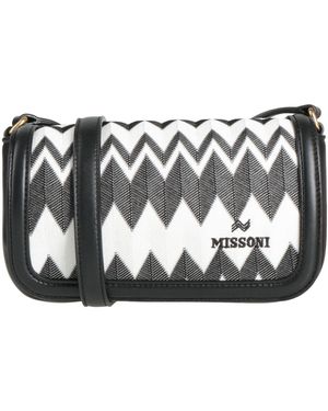 Missoni Cross-Body Bag Textile Fibres, Leather - Black