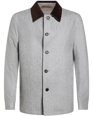 Luigi Borrelli Napoli Jacket Wool - Gray