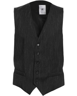 PT Torino Tailored Vest Virgin Wool - Black
