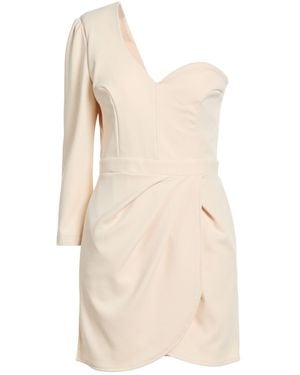 Dixie Cream Mini Dress Polyester - Natural