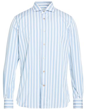 Mazzarelli Stone Shirt Cotton - Blue