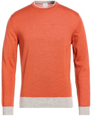 Eleventy Jumper Wool, Silk - Orange