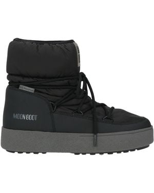 Moon Boot Ankle Boots Textile Fibres - Black