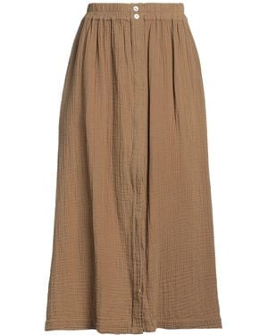 Xirena Khaki Midi Skirt Cotton - Brown