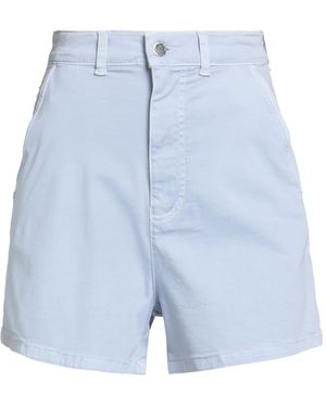 Emporio Armani Light Shorts & Bermuda Shorts Cotton, Viscose, Elastane - Blue