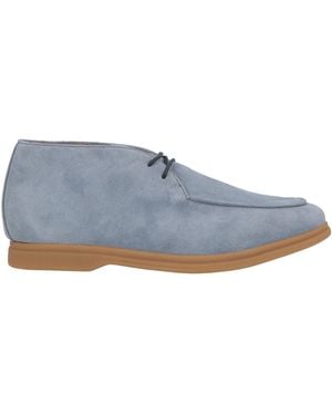 Eleventy Sky Ankle Boots Leather - Blue