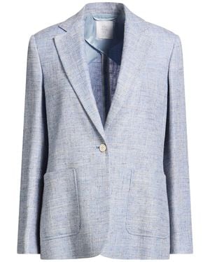 Eleventy Blazer Viscose, Wool, Linen - Blue