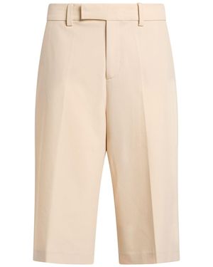FEDERICA TOSI Shorts & Bermuda Shorts Polyester, Virgin Wool, Elastane - Natural