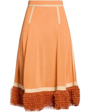 Moschino Midi Skirt Cotton, Polyamide - Orange