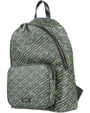 Versace Backpack Polyurethane, Cotton, Polyester - Green