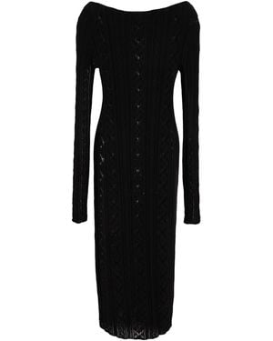 Roberto Collina Midi Dress Cotton - Black