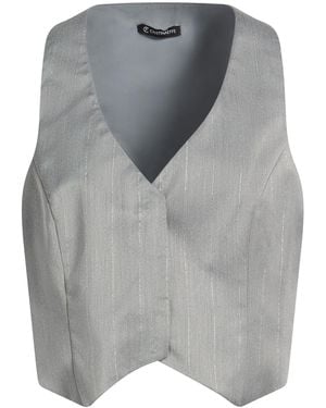 Cristinaeffe Tailored Vest Polyester, Viscose, Elastane - Gray