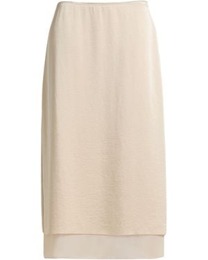 Vince Midi Skirt Polyester - Natural