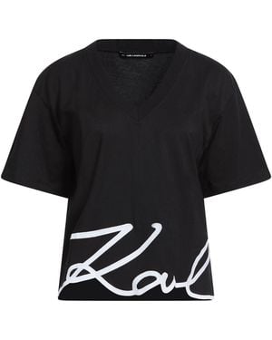 KARL LAGERFELD T-Shirt Organic Cotton - Black