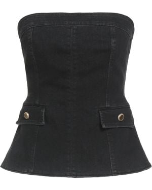 MARCIANO BY GUESS Top Cotton, Polyester, Modal, Elastane - Black