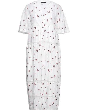 High Midi Dress - White