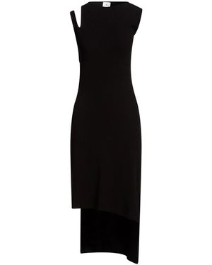 Courreges Midi Dress Viscose, Polyester - Black