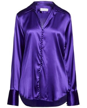 Dries Van Noten Shirt Silk, Elastane - Purple
