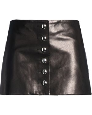 KHAITE Mini Skirt Lambskin - Black