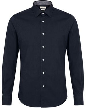 Bagutta Midnight Shirt Cotton, Elastane - Blue