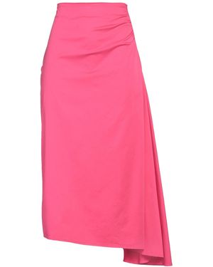 Caroline Biss Midi Skirt Cotton, Viscose, Elastane - Pink