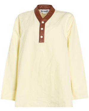 Sunnei T-Shirt Cotton, Linen - Natural